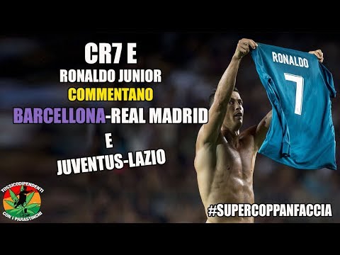 CR7 e Ronaldo Junior commentano il ”Clasico” e Juventus-Lazio | #Supercoppanfaccia|