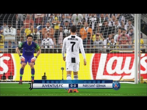 Juventus vs PSG I Ronaldo and Buffon Debut I PES 2018 Penalty Shootout