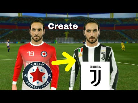 How To Create JUVENTUS Team ★ Kit Logo & Players ★ Dream League Soccer 2018