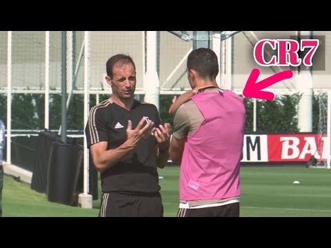 JUVENTUS: Cristiano Ronaldo,sempre più feeling con i compagni e Allegri | Allenamento pre Lazio