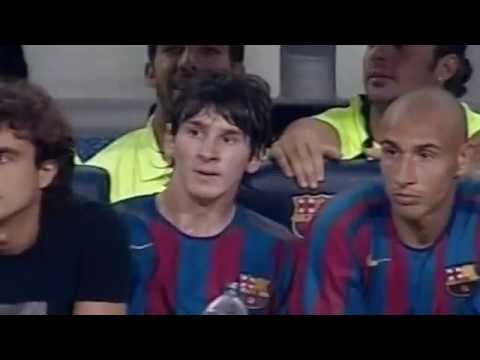 Messi contra la Juventus en su primer Gamper (2005)