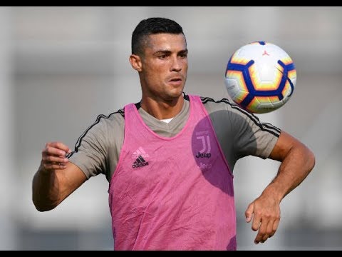 Cristiano Ronaldo First Training & Goals at Juventus (HD)