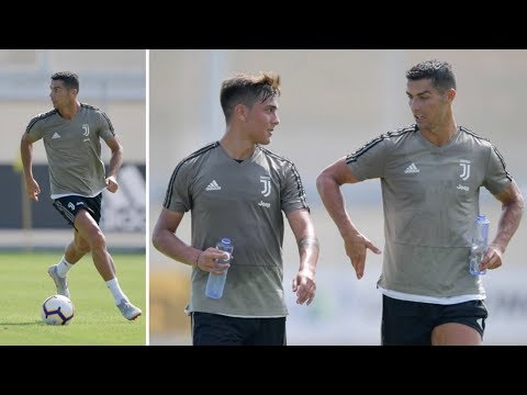 Cristiano Ronaldo prepare for the match vs Chievo