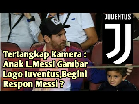 Anak L.Messi Gambar Logo Juventus,Begini Respon Messi ?