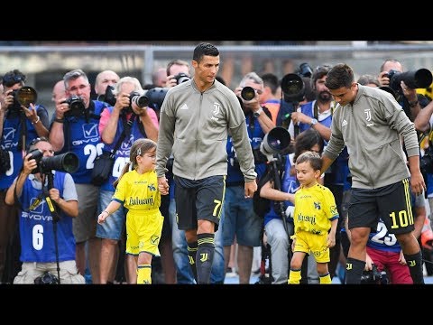 Cristiano Ronaldo’s arrival at the match Chievo Juventus