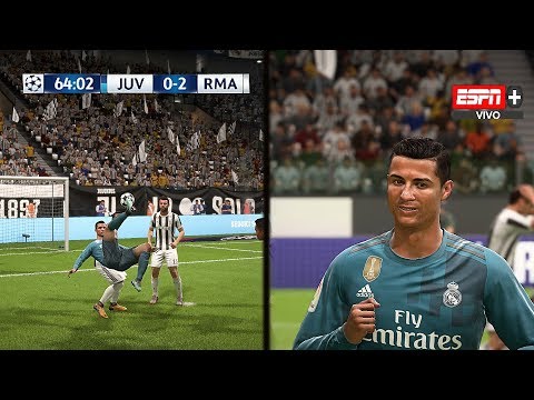 Recreación Juventus 0-3 Real Madrid – UEFA Champions League 2018