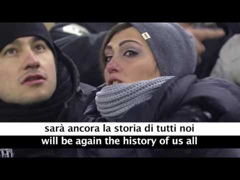 staduim singing juve Di Un Grande Amore with Lyrics and Translation HD720P