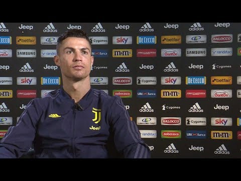 Cristiano Ronaldo speaks to Juventus TV before Atletico Madrid return leg