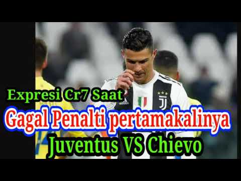 Detik-detik kegagalan penalti Cristiano Ronaldo saat juventus vs Chievo | beberapa cuplikan penalti