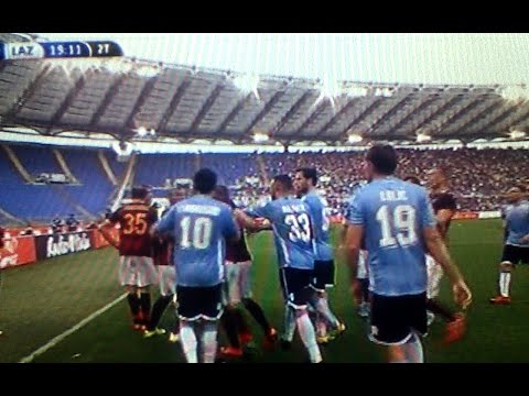 Roma Lazio 2 0 – Radu lite con Florenzi