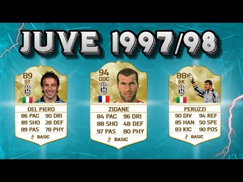 JUVENTUS 1997/98 SU ULTIMATE TEAM | squad builder history ita