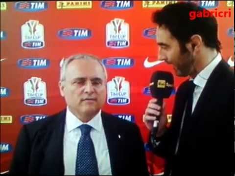 Juventus Lazio 2 1 – Lotito si incazza con il giornalista – Coppa Italia