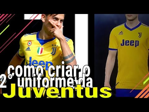 Como criar o 2° uniforme da Juventus pes 2018(x box 360, PS3)