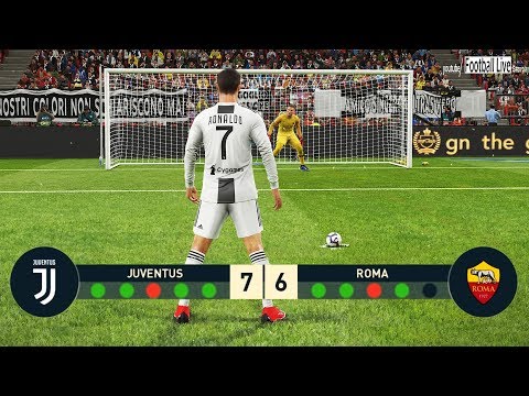 PES 2019 | Juventus FC vs AS Roma | Penalty Shootout | C.Ronaldo vs Roma | Gameplay PC