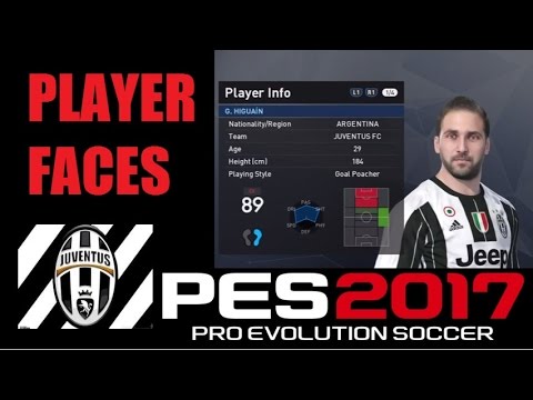 JUVENTUS PLAYER FACES / PES 2017