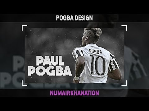 Paul Pogba Design (Juventus) | Photoshop Speedart #17