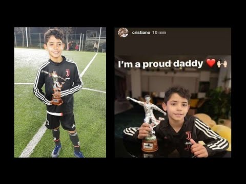 Cristiano Ronaldo Junior Meilleur Attaquant U9 + Trophée Cavour