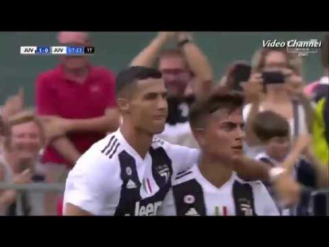 Juventus A vs Juventus B (U21) 5-0 DEBUT Goal Cristiano Ronaldo Villar Perosa 12/08/2018 HD