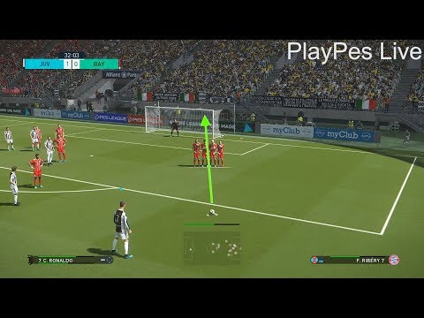 PES 2018 – JUVENTUS vs BAYERN MUNICH – Free Kick Goal C.Ronaldo – PC Gameplay 1080p HD